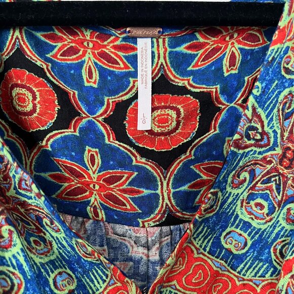 Free People Multicolor Floral Blouse - Picture 3 of 4